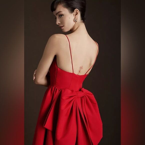 BHLDN Red Sleeveless Spaghetti Strap Maxi Dress - Picture 3 of 11